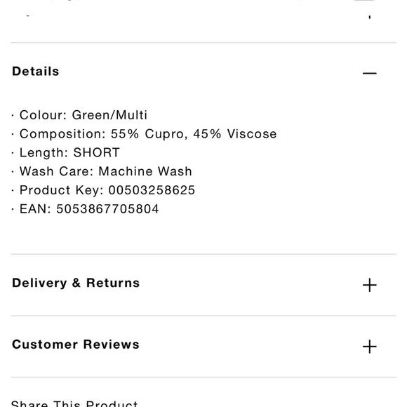 Whistles Green Winter Ditsy Sack Floral Pocket Relaxed Renewable Boho Dress S - Picture 13 of 14